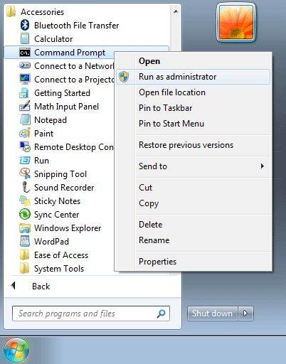 run administrator