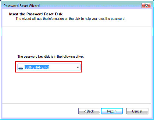 select reset disk