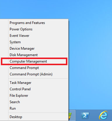 computer management start menu