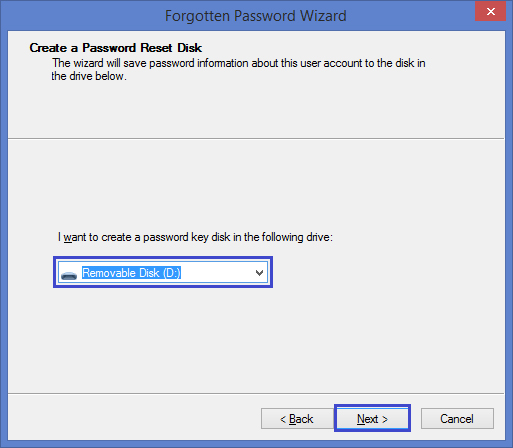 forgot password wizard
