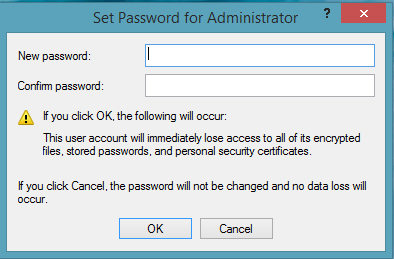 new password