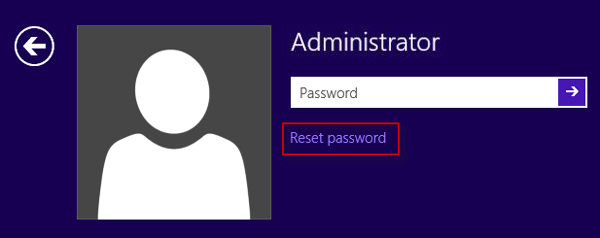 reset password