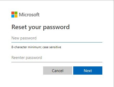 reset your password