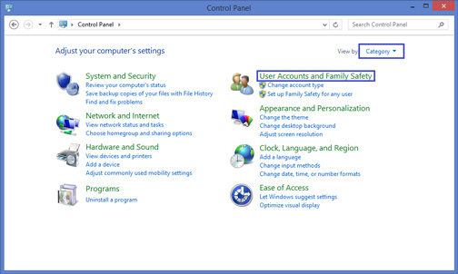 user accounts family safety