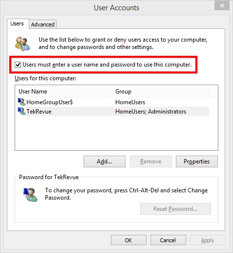 windows 8 bypass password login