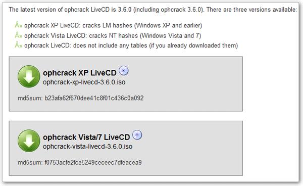 ophcrack