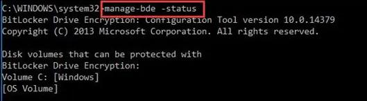 trova il comando BitLocker