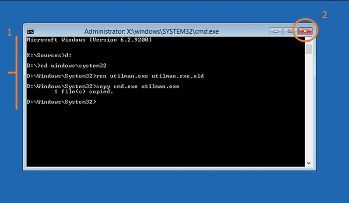 initial commands