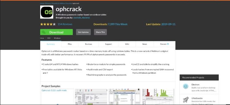 ophcrack