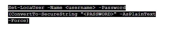powershell remove password