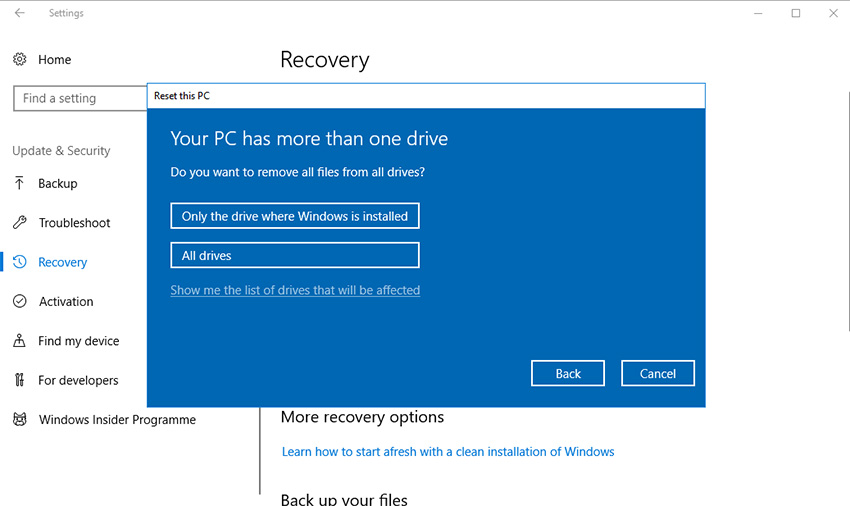 cloud download and local reinstall
