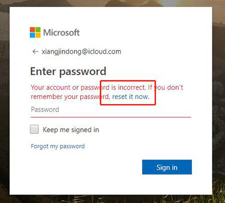 reset your- microsoft password
