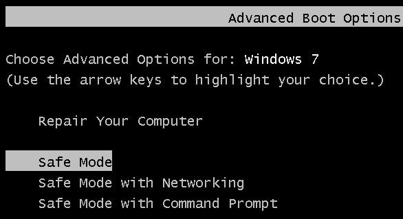 resettare Windows 7 senza la Modalità Provvisoria