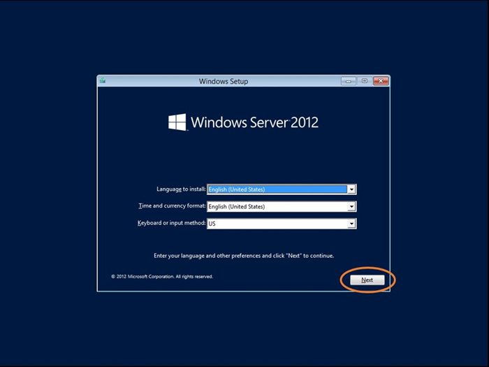 select language