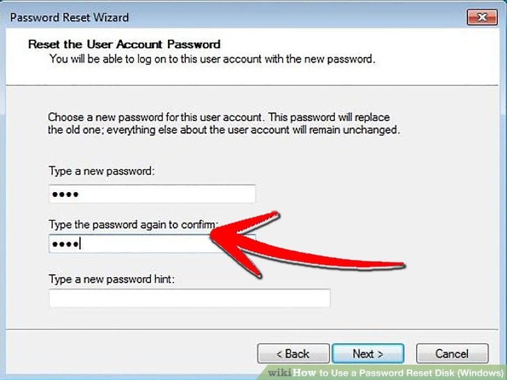 set new password