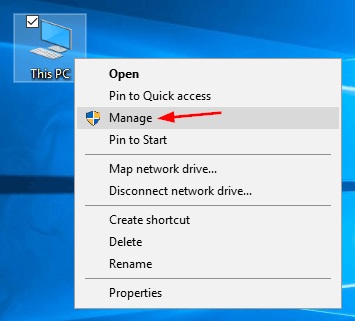 this pc manage