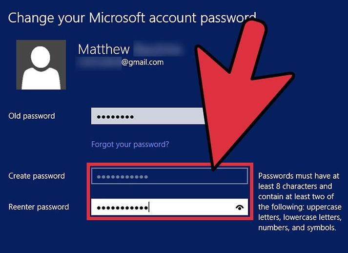 Enter new password