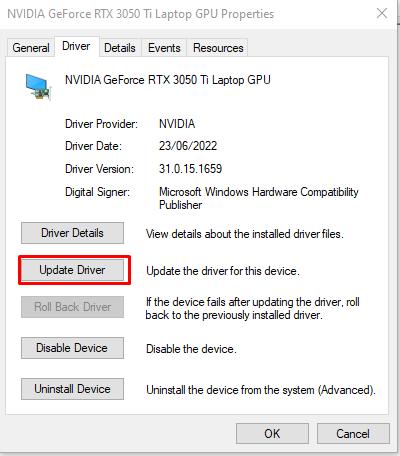 scegli il driver di aggiornamento per riparare lo schermo nero del PC durante il gioco
