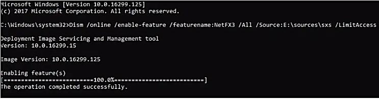 escribe el comando y soluciona el código de error 0x800f0954