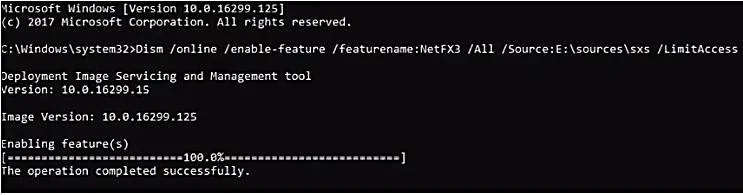 set the value to fix error code 0x800f0954