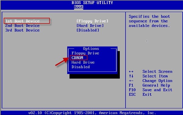 boot from cd
