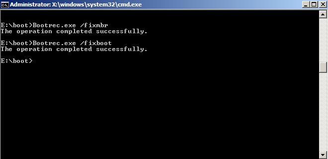 bootrec command prompt