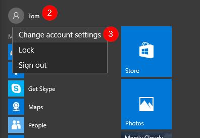 change account