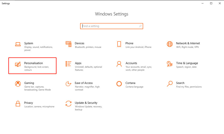 click personalization