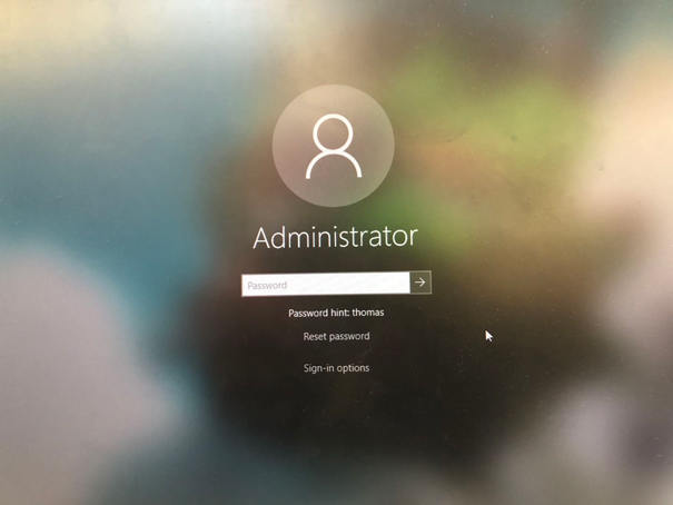 click reset password option