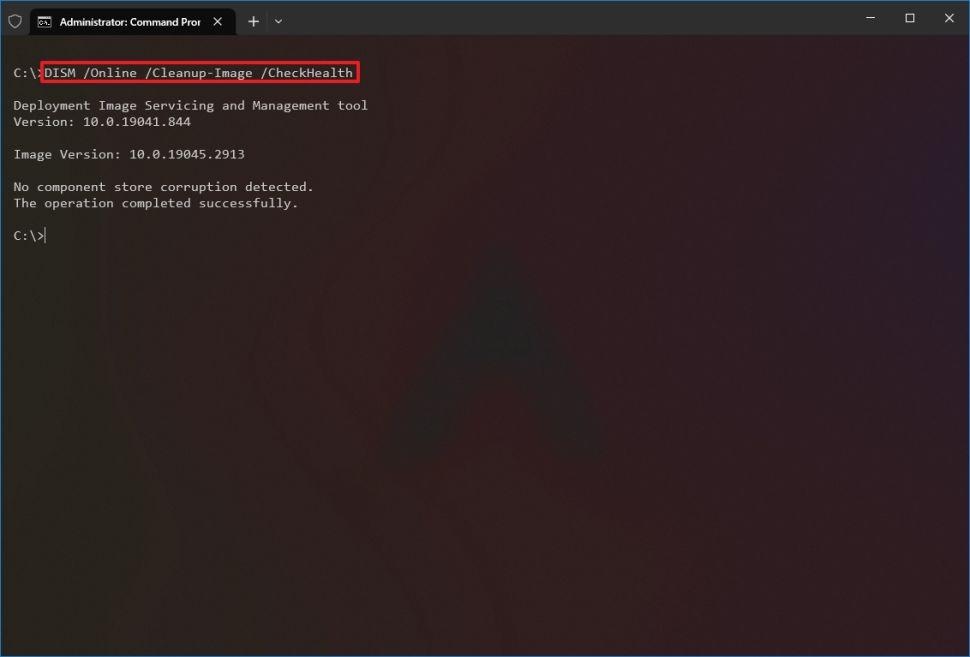 dism command prompt