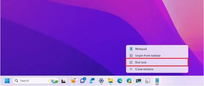 end task new