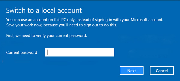How To Solve Enter Current Windows Password Issue