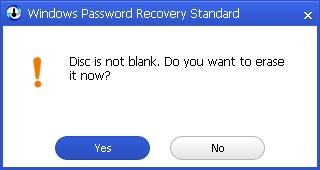 permission to erase the disc