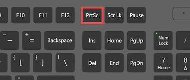 screenshot on windows with prtsc key