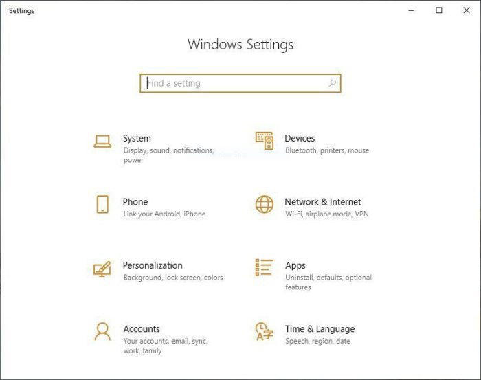 select apps windows10