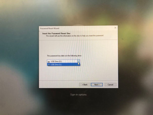 select created password disc