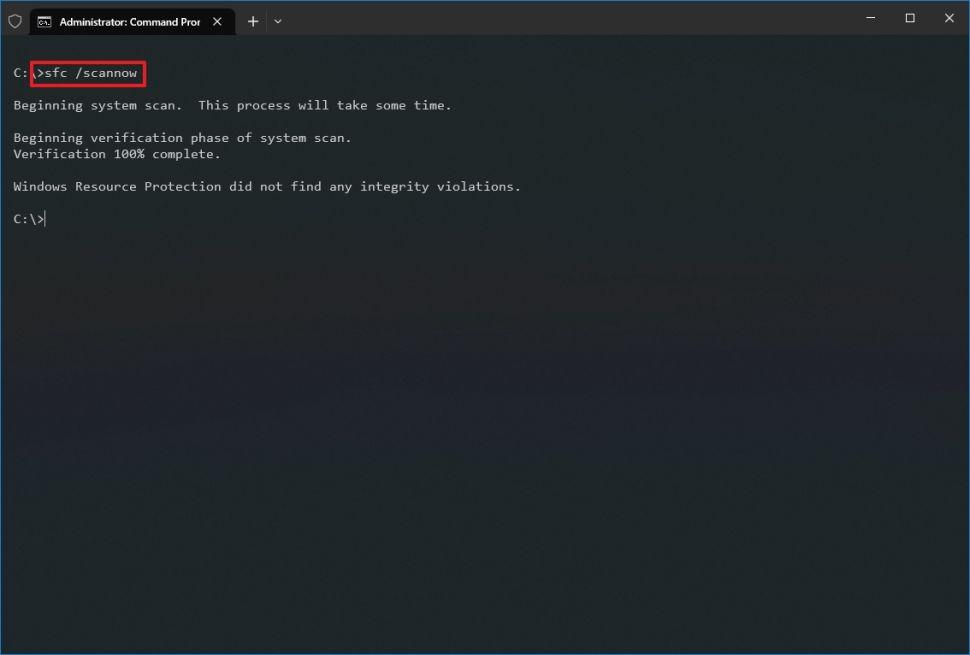 fc command prompt
