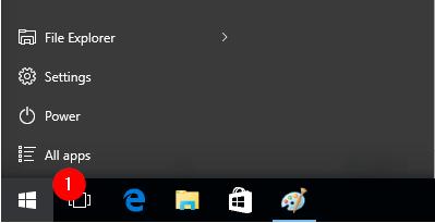 start button