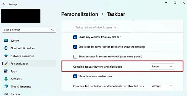 windows 11 23h2 taskbar new feature