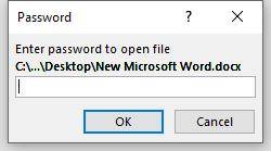 enter password