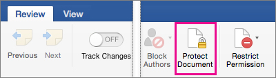 how to password protect a microsoft word document - protect document mac