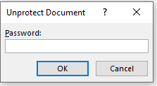 unprotect document