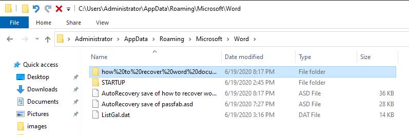 recovery word file from autorecover 2