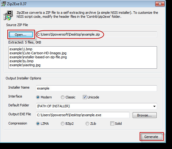 how to remove open zip file
