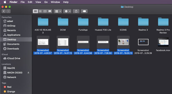 select files you want to add in zip