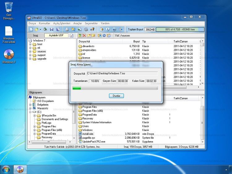  как смонтировать iso windows 7